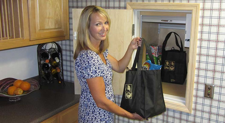 elevador para compras do supermercado